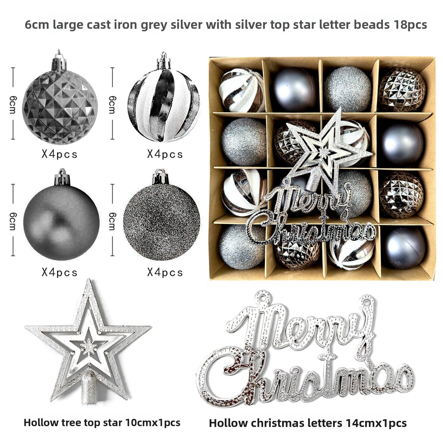 Spherical Christmas decorations Christmas tree