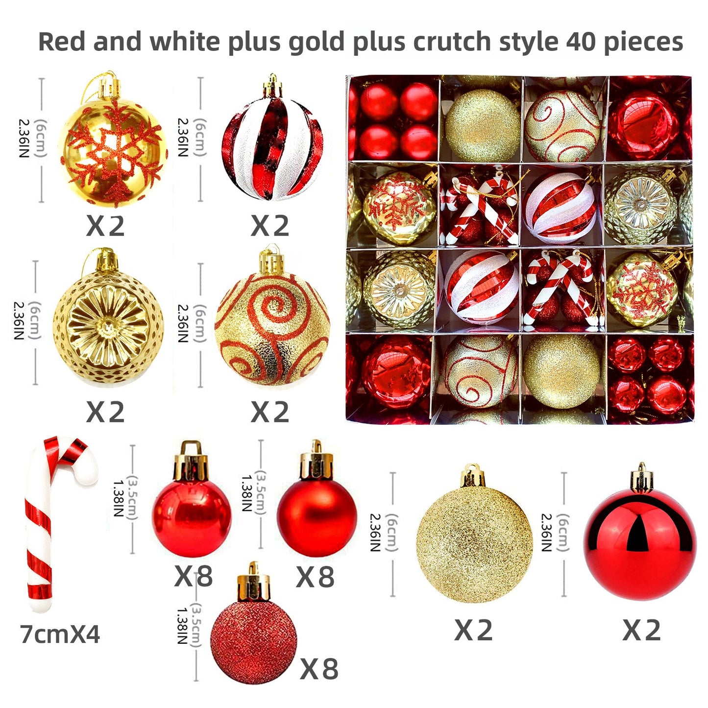 Spherical Christmas decorations Christmas tree