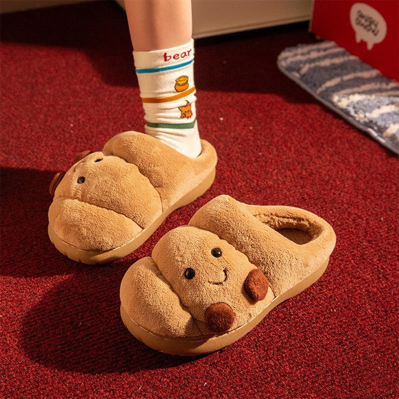 Cartoon Potato Plush Indoor Slippers