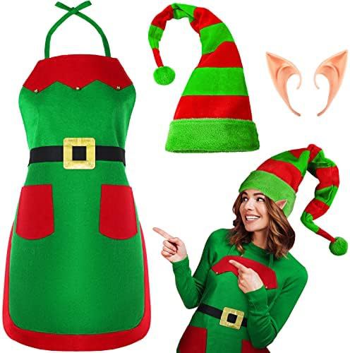 Christmas Party Apron and Hat Set