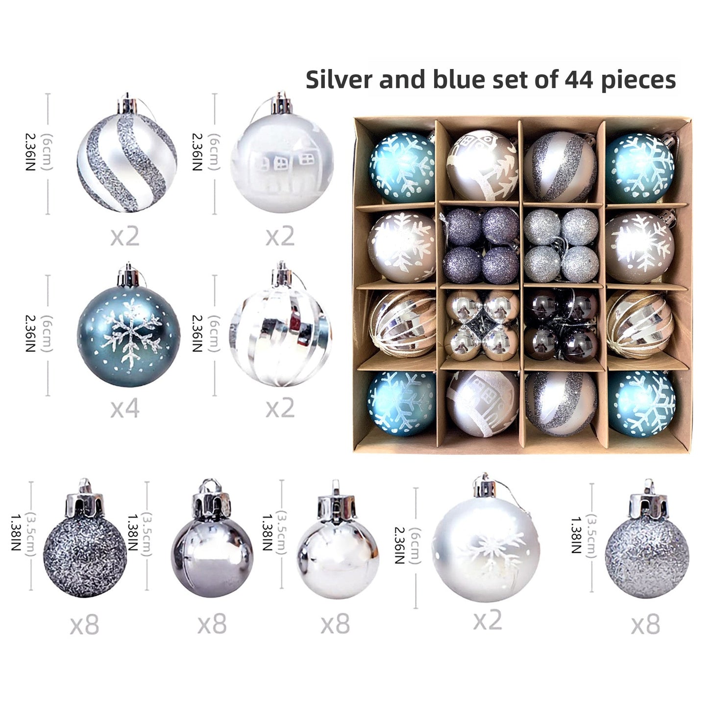 Spherical Christmas decorations Christmas tree